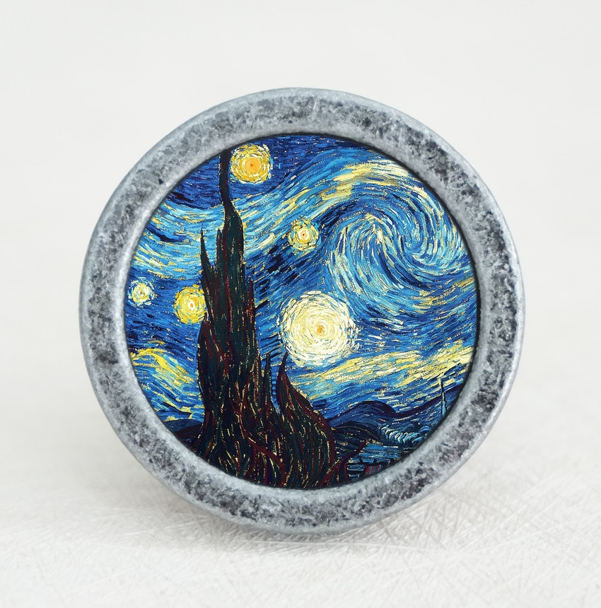 Starry Sky Dresser Knob Art Kn - Unique Furniture Hardware Pulls ulasan dan harga