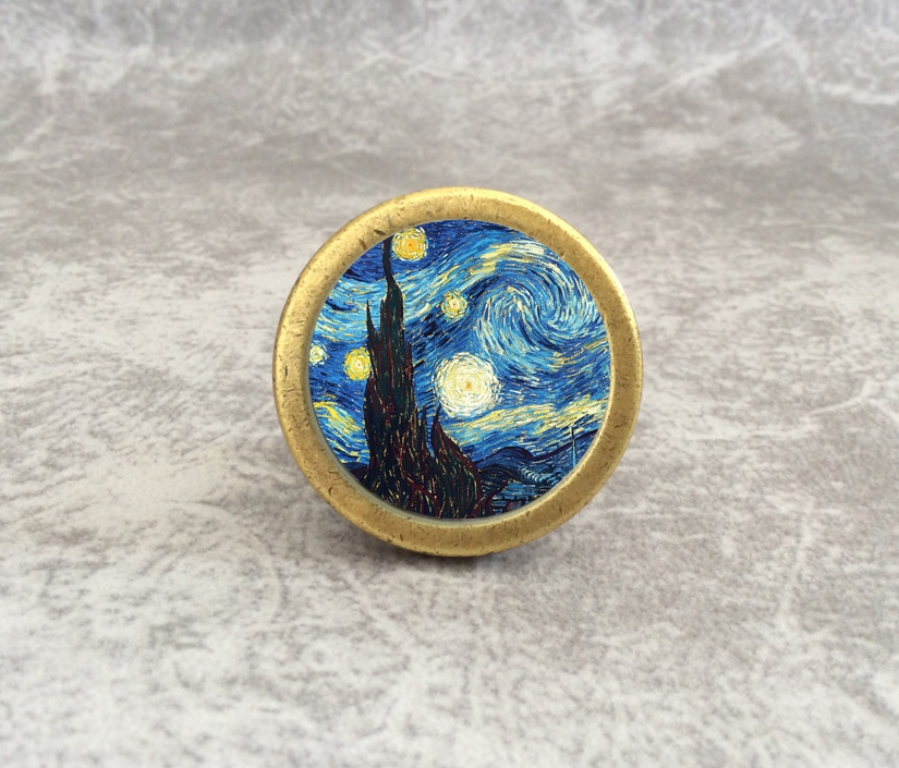 Starry Sky Dresser Knob Art Kn - Unique Furniture Hardware Pulls ulasan dan harga