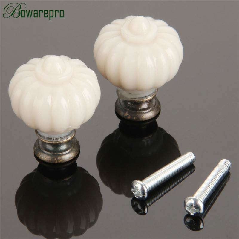 1Pc Acrylic Ivory White Pumpki - Furniture Hardware Kit ulasan dan harga
