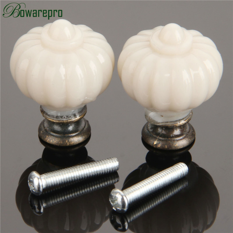 1Pc Acrylic Ivory White Pumpki - Furniture Hardware Kit ulasan dan harga
