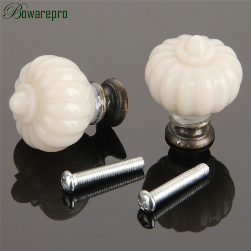 1Pc Acrylic Ivory White Pumpki - Furniture Hardware Kit ulasan dan harga