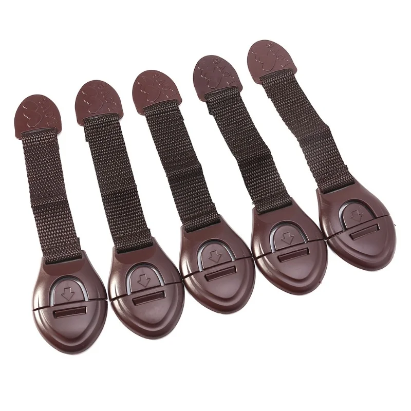5pcs/lot Brown Cabinet Safety  - Furniture Interlocking Hardware ulasan dan harga
