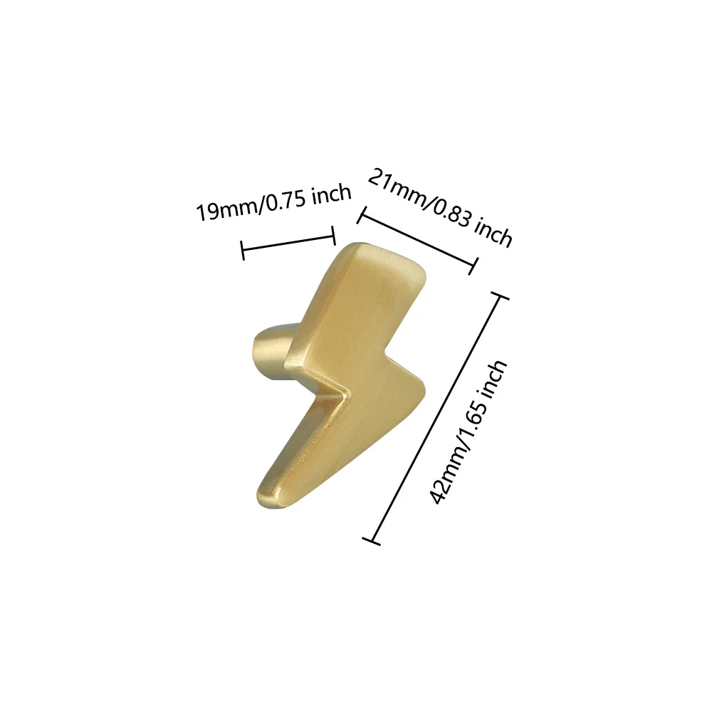 Lightning Design Brass Cabinet - Unique Furniture Hardware Pulls ulasan dan harga