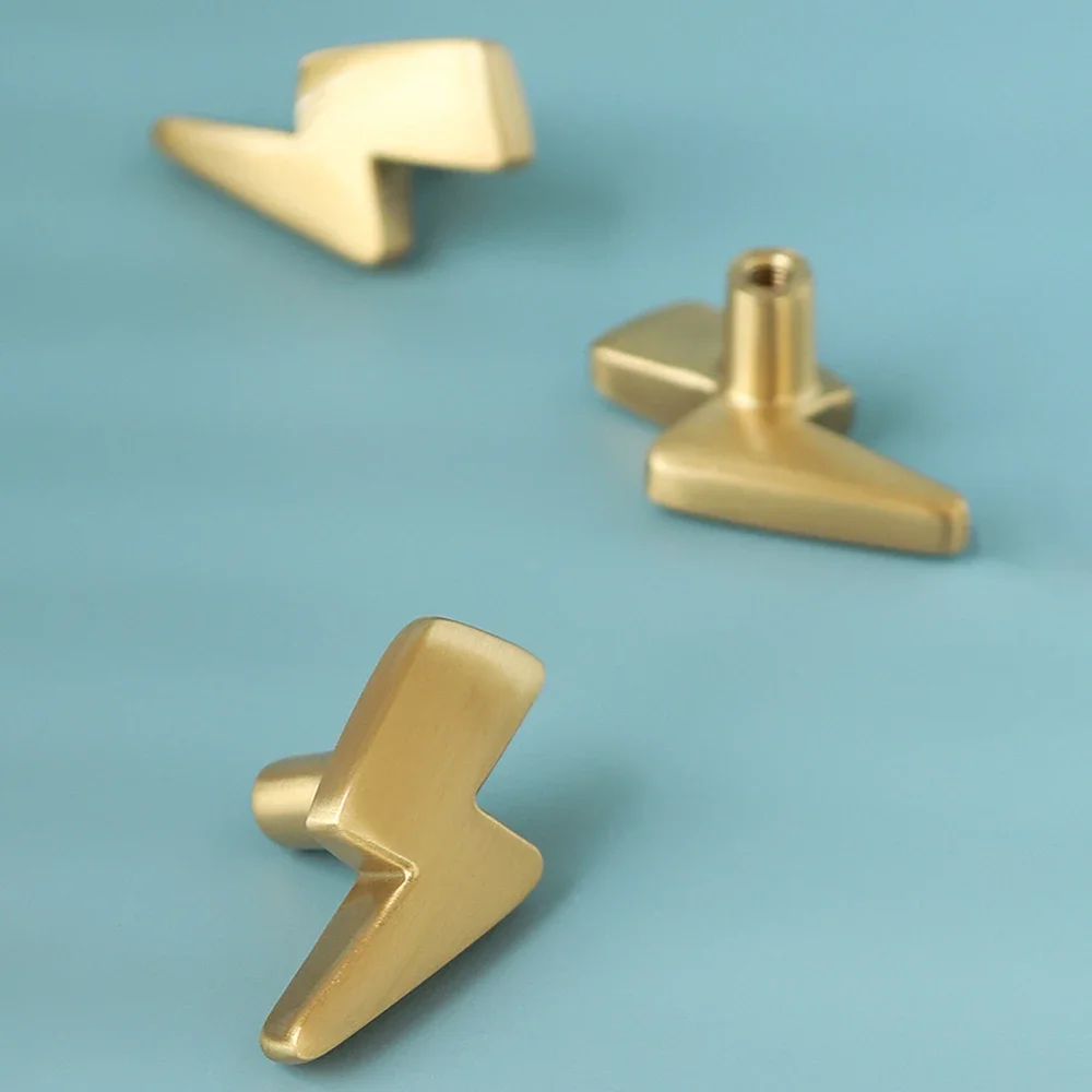 Lightning Design Brass Cabinet - Unique Furniture Hardware Pulls ulasan dan harga