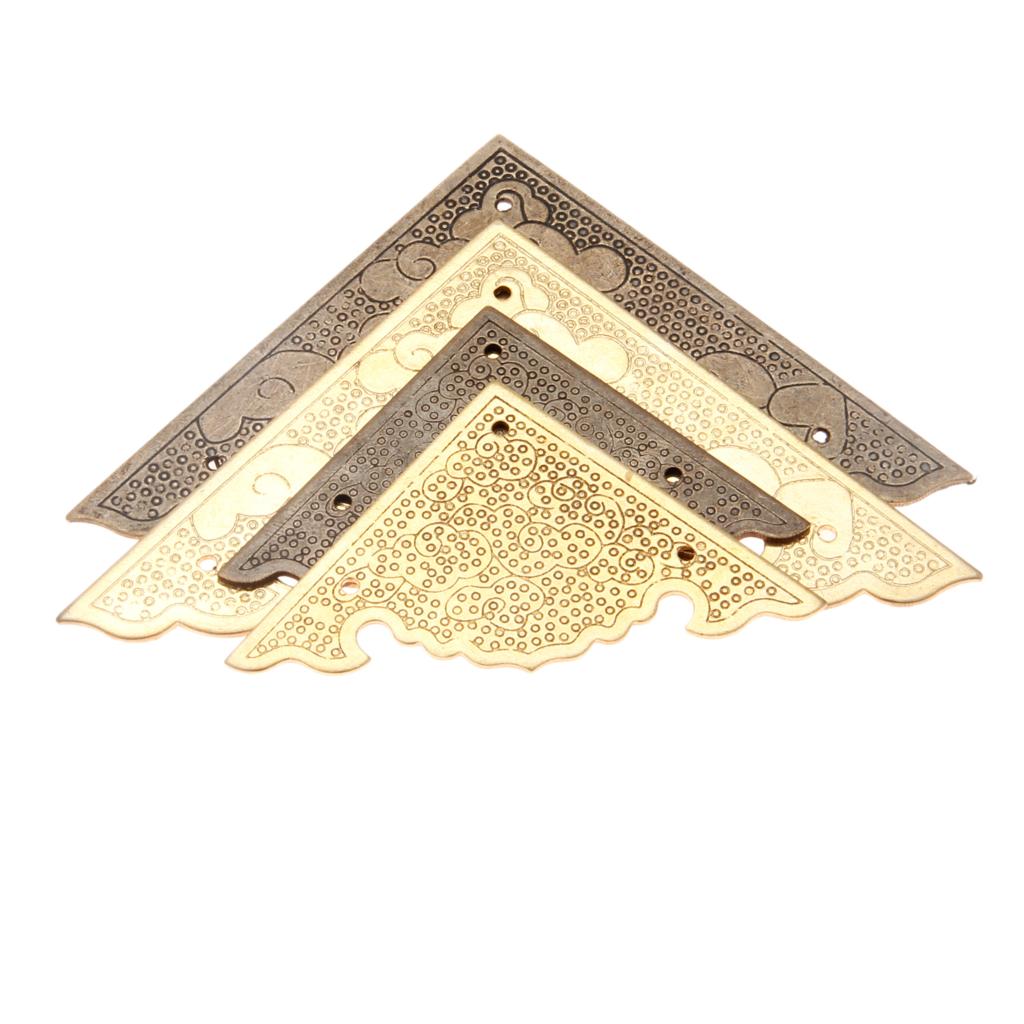 2Pcs Antique Bronze/Brass Copp - Corner Bracket Angle ulasan dan harga