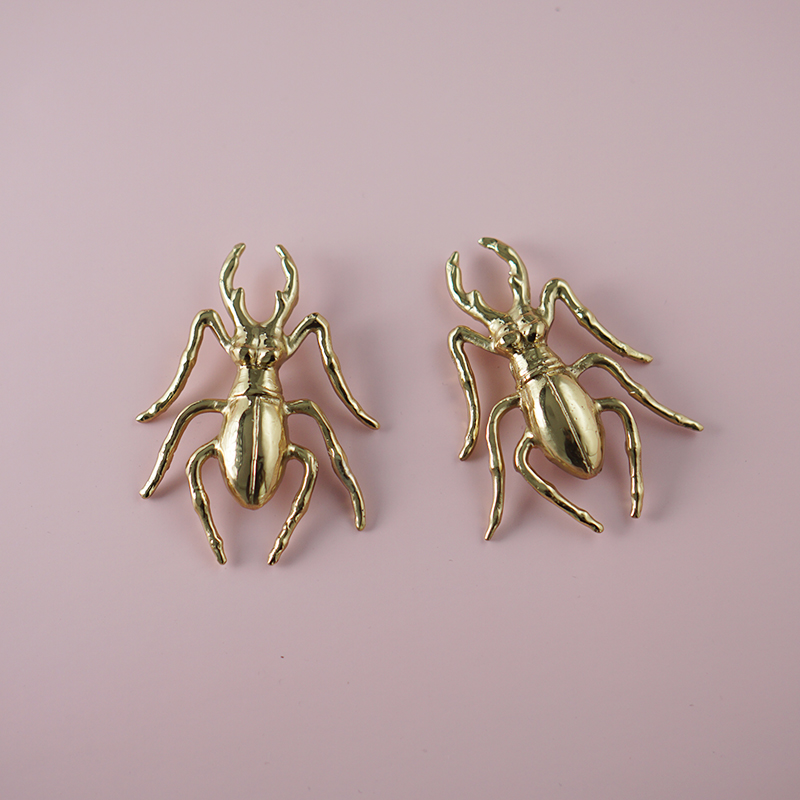 Brass Beetle Drawer Pulls Inse - Unique Furniture Hardware Pulls ulasan dan harga