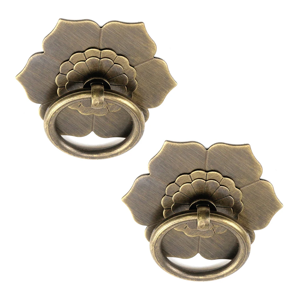 Floral Brass Cabinet Door Knob - Unique Furniture Hardware Pulls ulasan dan harga
