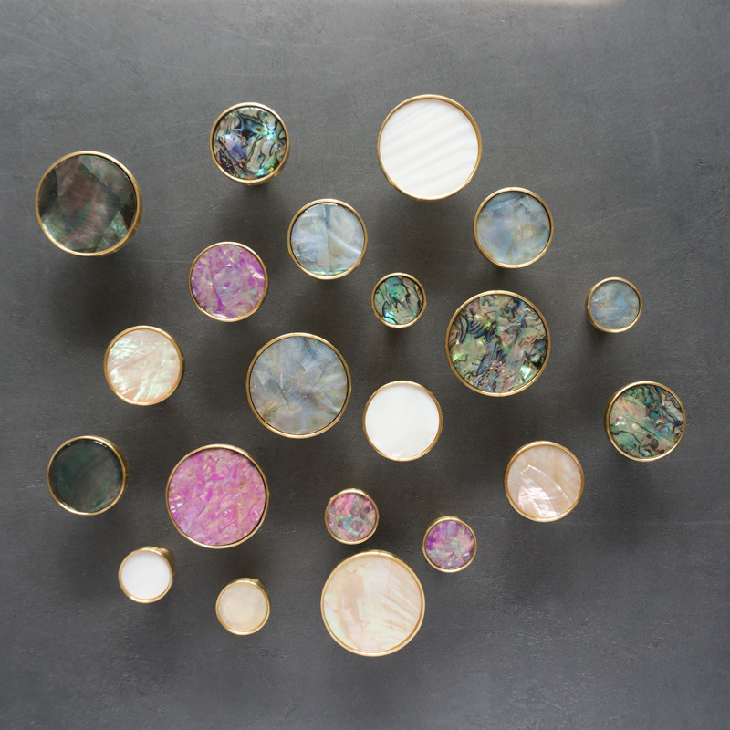 Unique Natural Shell Knob Draw - Unique Furniture Hardware Pulls ulasan dan harga