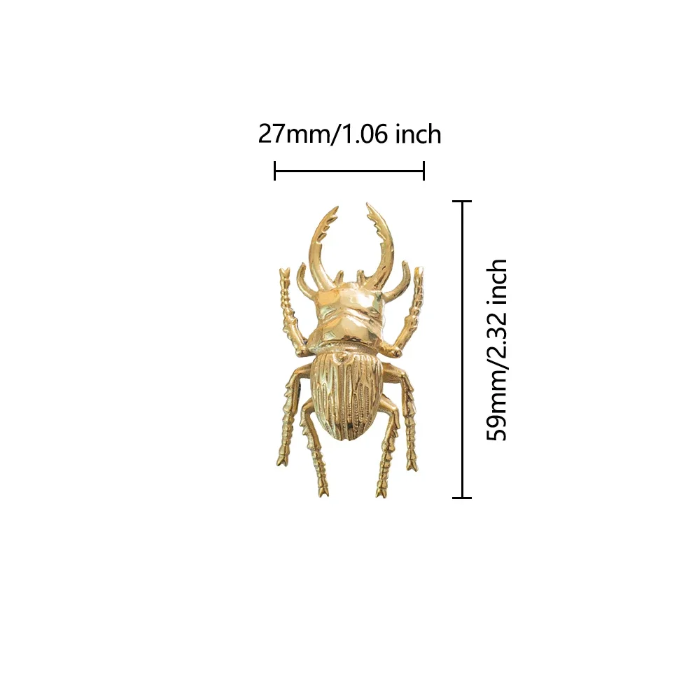 Brass Beetle Drawer Pulls Inse - Unique Furniture Hardware Pulls ulasan dan harga