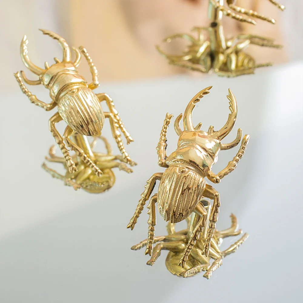 Brass Beetle Drawer Pulls Inse - Unique Furniture Hardware Pulls ulasan dan harga