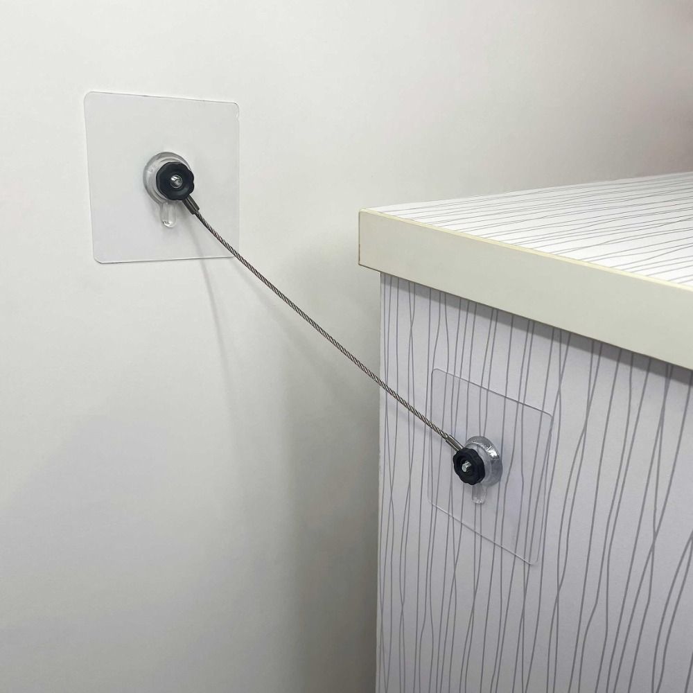 6PACK Anti Tip Furniture Strap - Furniture Interlocking Hardware ulasan dan harga