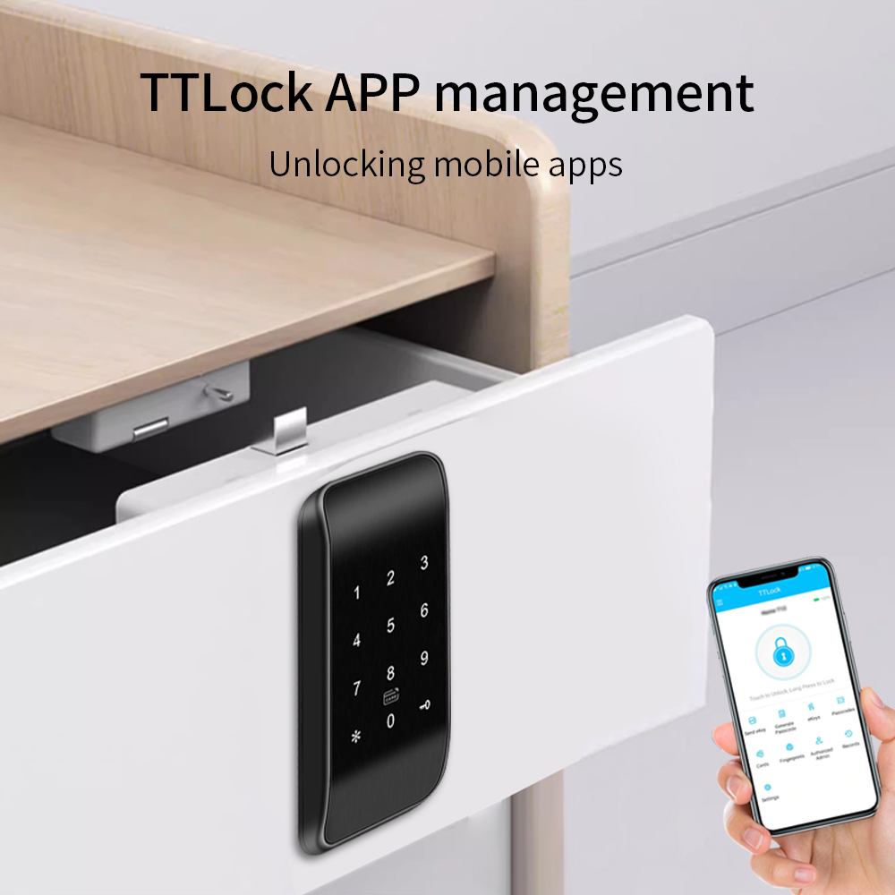 TTLOCK 13.56Mhz Fingerprint Dr - Furniture Hardware Supplies ulasan dan harga