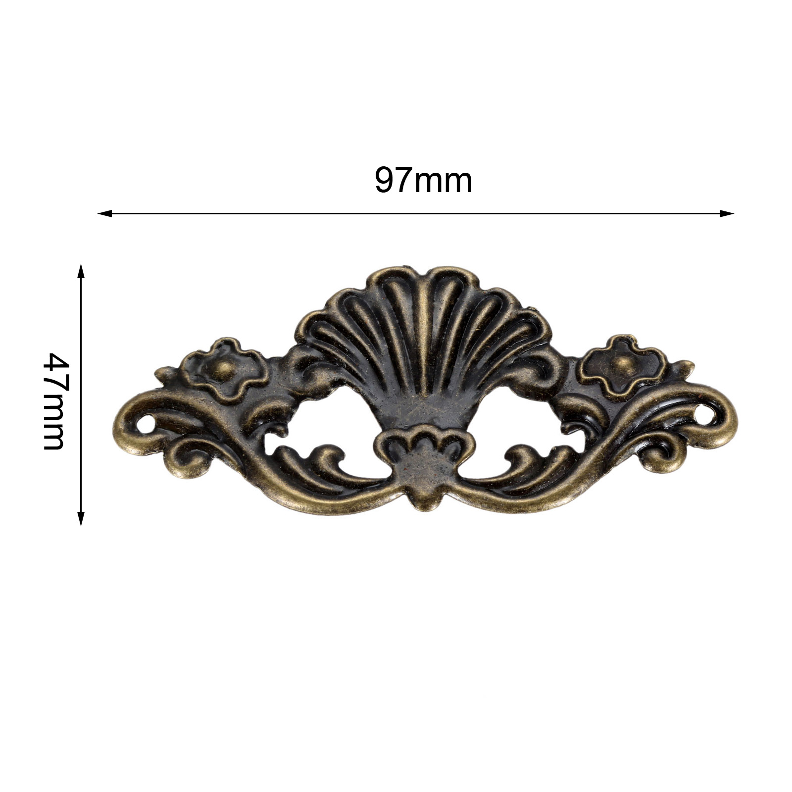 4pcs 97*47mm Vintage Wooden Bo - Corner Bracket Angle ulasan dan harga