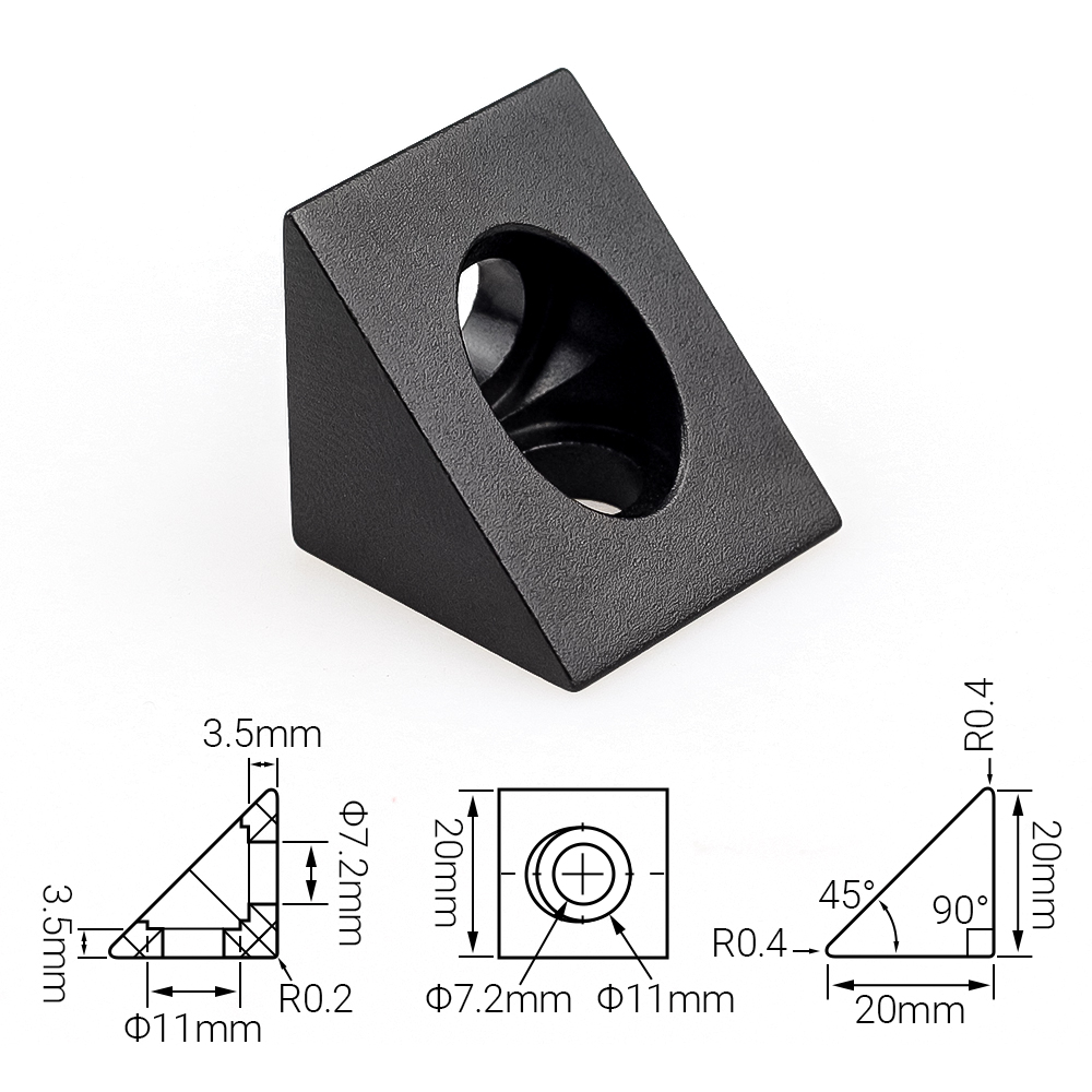 4Pcs Openbuilds V-slot Angle C - Corner Bracket Angle ulasan dan harga