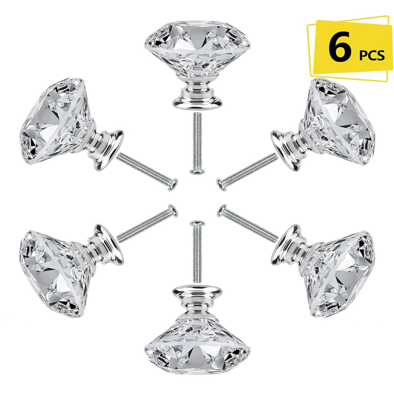 6Pcs Cabinet Knob with Screws  - Furniture Hardware Kit ulasan dan harga