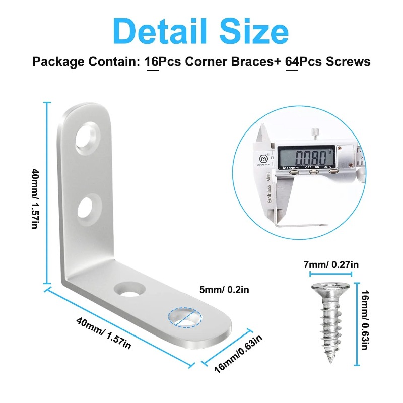 Furniture and Cabinet Corner B - Corner Bracket Angle ulasan dan harga