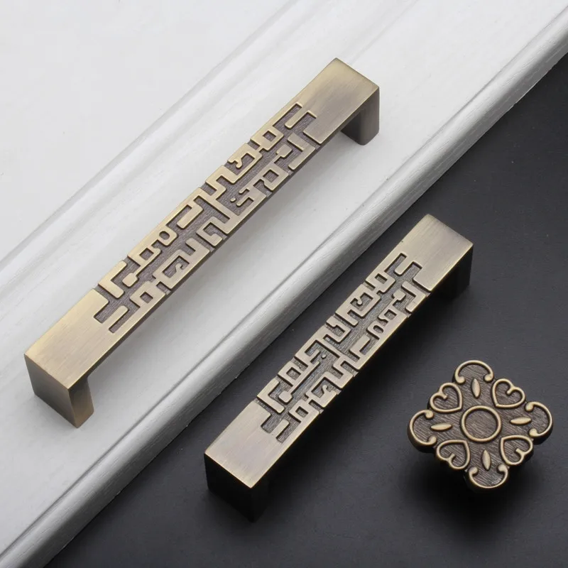 2 pcs Chinese Style Drawer Dra - Unique Furniture Hardware Pulls ulasan dan harga