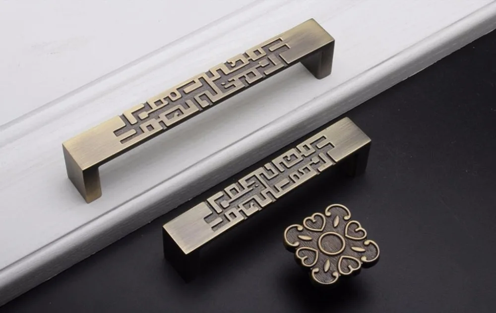 2 pcs Chinese Style Drawer Dra - Unique Furniture Hardware Pulls ulasan dan harga