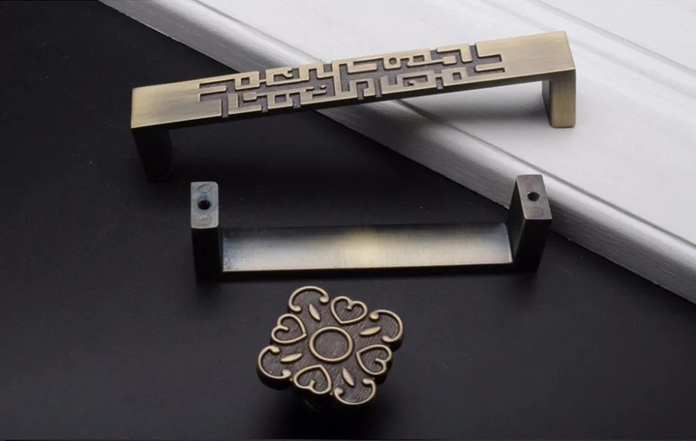 2 pcs Chinese Style Drawer Dra - Unique Furniture Hardware Pulls ulasan dan harga