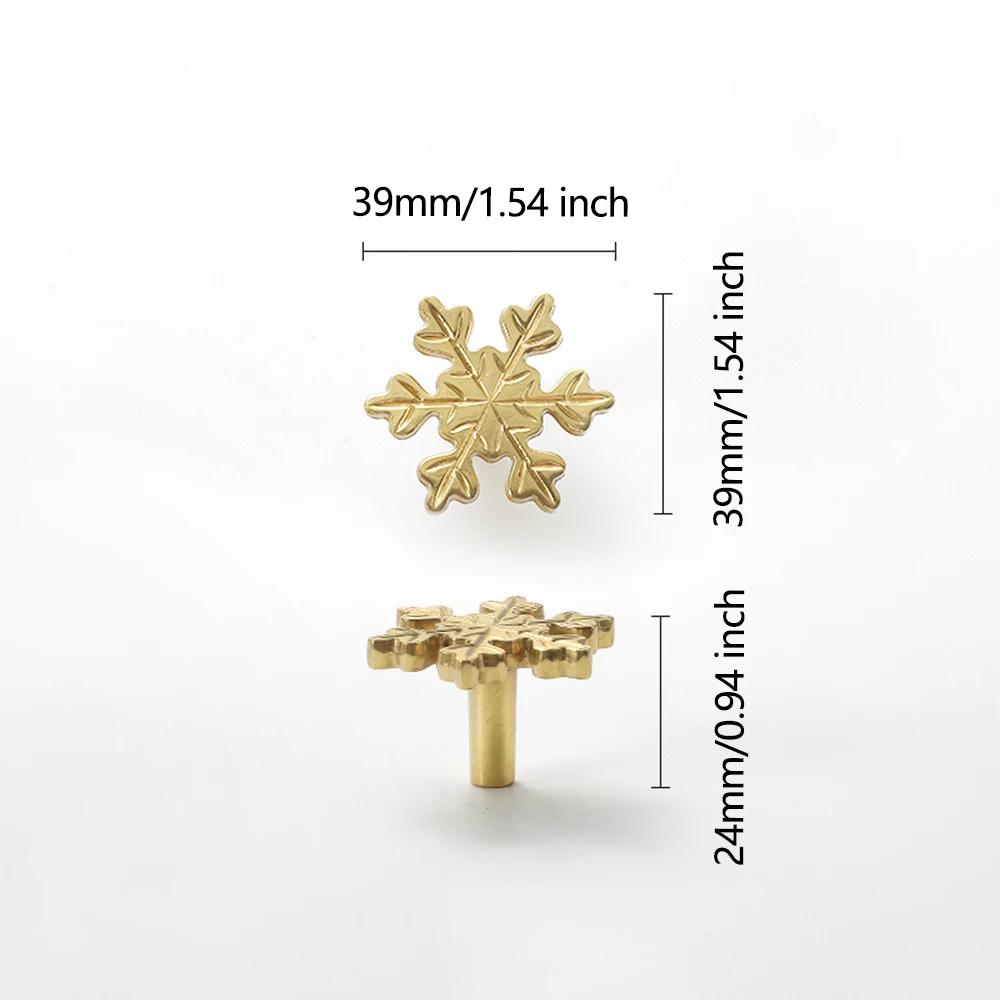 Snowflake Brass Cabinet Door K - Unique Furniture Hardware Pulls ulasan dan harga