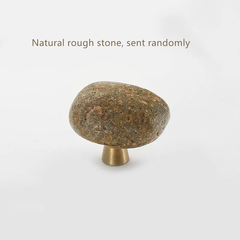 1 Pc Unique Natural Stone + Zi - Unique Furniture Hardware Pulls ulasan dan harga