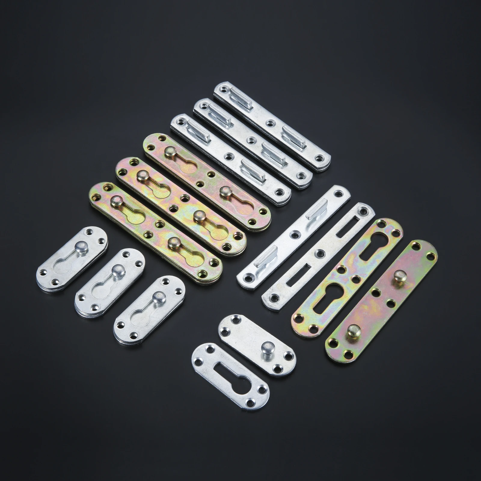 4 Sets Thickened Bed Hinge Fit - Furniture Joining Hardware ulasan dan harga
